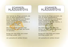 Vorschau - Anderer Materialtyp - Plaudertüte für die Sommerferien - Seite 1