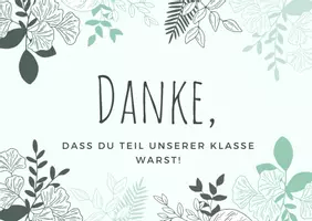 Vorschau - Bildkarten - Danke, dass du Teil unserer Klasse warst! - Dankeskarte zum Abschied - Seite 2