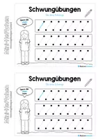 Vorschau - Arbeitsblätter - Schwungübungen: Linien (Mini-Heft) - Seite 3