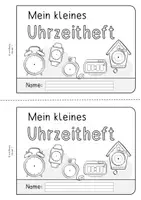 Vorschau - Arbeitsblätter - Uhrzeit und Uhr (Übungsheft Klasse 1) - Seite 1