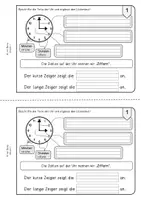 Vorschau - Arbeitsblätter - Uhrzeit und Uhr (Übungsheft Klasse 1) - Seite 2