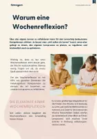 Vorschau - Arbeitsblätter - Wochenreflexion_E-Book und Unterrichtsmaterial Klasse 1-6 - Seite 1