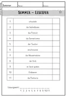 Vorschau - Anderer Materialtyp - Sommer: Lesespur zum Lesen-üben - Seite 3