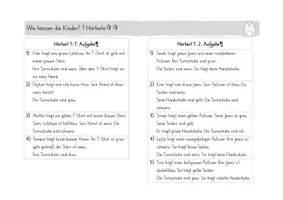Vorschau - Unterrichtsreihen - Hörtext Wie heissen die Kinder - Seite 1