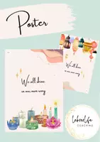 Vorschau - Poster - „We shine“ Poster Plakat für Vielfalt A3 A4 Growth Mindset - Deckblatt