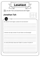 Vorschau - Arbeitsblätter - Leseverständnis - Jonathan Tah + Lösungen - Seite 3