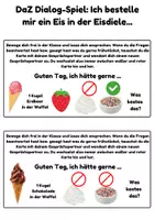 Vorschau - Fördermaterial/Inklusion - Dialog-Spiel DaZ Ich bestelle mir ein Eis in der Eisdiele - Seite 1