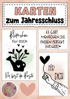 Vorschau - Mal- und Bastelvorlagen - Grußkarten zum Schuljahresabschluss oder anderen Anlässen - Deckblatt