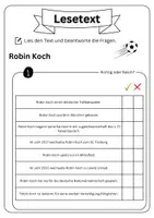 Vorschau - Arbeitsblätter - Leseverständnis - Robin Koch + Lösungen - Seite 2