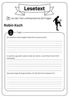 Vorschau - Arbeitsblätter - Leseverständnis - Robin Koch + Lösungen - Seite 3