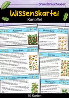 Vorschau - Bildkarten - Kartoffel - Wissenskartei - Gemüse - Deckblatt