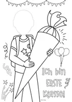 Vorschau - Mal- und Bastelvorlagen - ERSTER SCHULTAG Basteln: Bemale deine Schultüte! Kunstprojekt für die erste Schulwoche #edukiaustria - Seite 2