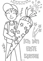 Vorschau - Mal- und Bastelvorlagen - ERSTER SCHULTAG Basteln: Bemale deine Schultüte! Kunstprojekt für die erste Schulwoche #edukiaustria - Seite 3
