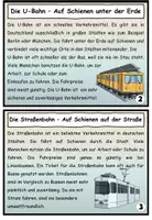 Vorschau - Arbeitsblätter - Infokartei mit Aufgaben "Öffentliche Verkehrsmittel" DaZ / DaF / Deutsch - Seite 2