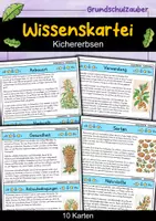 Vorschau - Bildkarten - Kichererbsen - Wissenskartei - Gemüse - Deckblatt