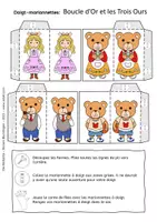 Aperçu - Matériel pour travaux manuels / dessin - Boucle d'Or et les Trois Ours - Marionnettes à Doigts - Conte de Fées - Page 2