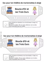 Aperçu - Matériel pour travaux manuels / dessin - Boucle d'Or et les Trois Ours - Marionnettes à Doigts - Conte de Fées - Page 3