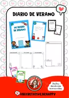 Vista previa - Manualidades / Dibujos para colorear - MI DIARIO DE VERANO - Portada
