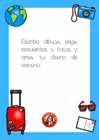 Vista previa - Manualidades / Dibujos para colorear - MI DIARIO DE VERANO - página 3