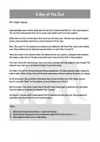 Vorschau - Arbeitsblätter - Reading Comprehension! A Day at the Zoo! - Seite 2