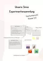 Vorschau - Arbeitsblätter - Stationsarbeit mit Experimenten zum Thema "Geruchssinn" - Deckblatt