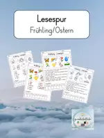 Vorschau - Arbeitsblätter - Lesespur: Frühling/Ostern (1./2. Klasse) - Deckblatt