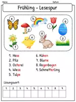 Vorschau - Arbeitsblätter - Lesespur: Frühling/Ostern (1./2. Klasse) - Seite 2