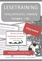 Vorschau - Fördermaterial/Inklusion - Haaland Fußball Spezial: Fehlerteufel Lesekarten langes -ie - Seite 1