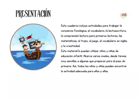 Vista previa - Unidades / Secuencias / Situaciones de Aprendizaje - Proyecto de los piratas. Educación infantil. Español - página 1