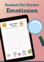 Vorschau - Arbeitsblätter - Suchsel für Kinder: Emotionen - Deckblatt