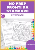 anteprima - Esercizi - Espressioni Pagine da colorare Prima media - Pagina 1