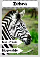 Vorschau - Arbeitsblätter - Zebra: Streifen, Lebensraum und Ernährung - Deckblatt