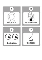 Vorschau - Spiele - Körperteile und Farben spielerisch üben (Wortschatz/Akkusativ) - Seite 1