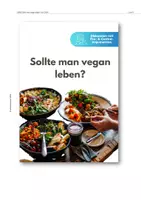 Vorschau - Stundenentwürfe - Sollte man vegan leben? | Veganismus im Unterricht mit einer Pro- | Contra-Diskussion - Seite 1