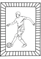 Vorschau - Mal- und Bastelvorlagen - Ausmalbilder Fußball One-Line-Art - Seite 2