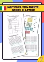 anteprima - Esercizi - Moltiplica visivamente. Schede di lavoro - Pagina di copertina