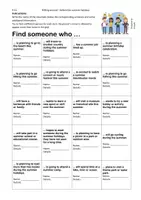 Vorschau - Arbeitsblätter - Find someone who... before summer edition - Seite 1