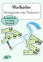 Vorschau - Spiele - Wortkarten - Montagsmaler und Pantomime - Deckblatt
