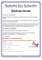 Vorschau - Mal- und Bastelvorlagen - Schritt für Schritt Zeichnen lernen - Seite 1