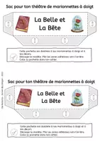 Aperçu - Matériel pour travaux manuels / dessin - La Belle et la Bête - Marionnettes à Doigts - Conte de Fées - Page 3
