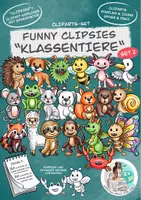 Vorschau - Arbeitsblätter - Set 2 Cliparts Funny Clipsies "Klassentiere" / Tierklasse - Deckblatt