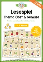 Vorschau - Arbeitsblätter - Thema Obst & Gemüse: Lesespiel (Ich habe, wer hat?) - Deckblatt