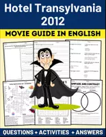 Vorschau - Arbeitsblätter - Hotel Transylvania 2012 Movie Guide: Questions + Activities Puzzles + Answers - Deckblatt