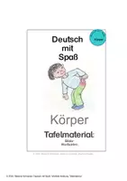 Vorschau - Bildkarten - "Deutsch mit Spaß", Körper - Tafelmaterial - Deckblatt