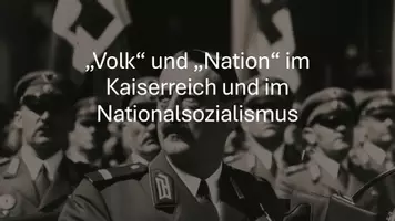 Vorschau - Präsentationen/Tafelbilder - Unterrichtseinstieg: „Volk“ und „Nation“ im Kaiserreich und im Nationalsozialismus (Präsentation) - Deckblatt