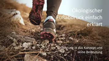 Vorschau - Präsentationen/Tafelbilder - Unterrichtseinstieg: Ökologischer Fußabdruck | Umwelt | Klimawandel - Deckblatt