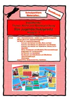 Vorschau - Arbeitsblätter - Das Jugendschutzgesetz - Deckblatt