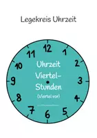 Vorschau - Spiele - Materialpaket_Uhrzeit_Viertelstunden - Seite 1