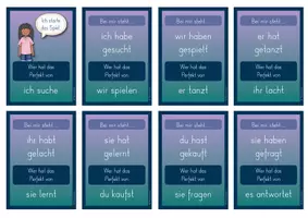 Vorschau - Spiele - Präsens & Perfekt - Ich habe ... Wer hat ...? (Lesespiel) - Seite 3