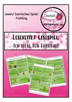 Vorschau - Spiele - Lesespiel/ Szenische Lesekette - Ich liebe den Frühling - Deckblatt
